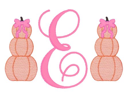 Sketch Fill Pumpkin Stack Monogram Discount