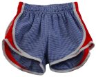 *PRE-ORDER* Navy Check Shorts w  Red Side For Cheap