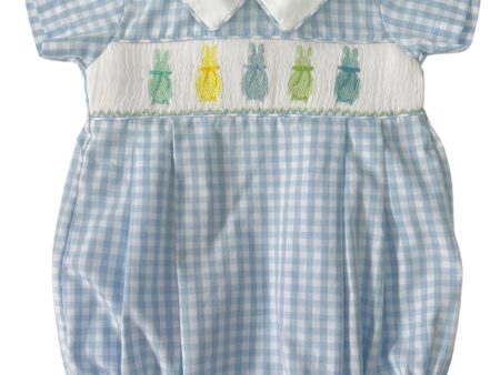 Blue Gingham Bunny Bubble Discount