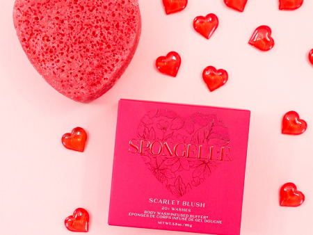 *PRE-ORDER* Scarlet Blush Valentine s Day Heart Buffer Spongelle Online Hot Sale