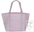 Red Classic Plaid Jumbo XL Tote Sale