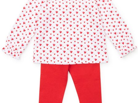 Lulu Legging Set - Heart to Heart Pink Sale