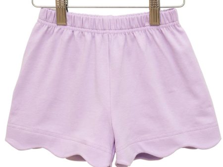 Scalloped Shorts- Lavender Sale