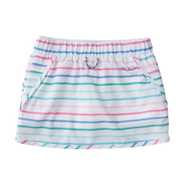 *PRE-ORDER* Carolina Catch Skort - Fuchsia Pink Multi Stripe Discount