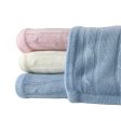 Cashmere Like Acrylic Blanket - Blue Discount