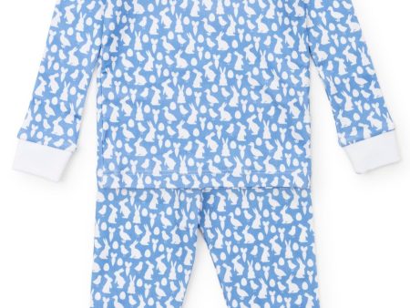 Grayson Pajama Set - Easter Time Blue Cheap