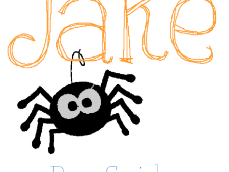 Halloween Spider Monogram - Boy Fashion