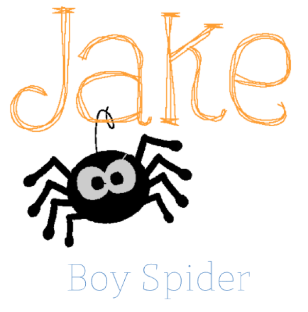 Halloween Spider Monogram - Boy Fashion