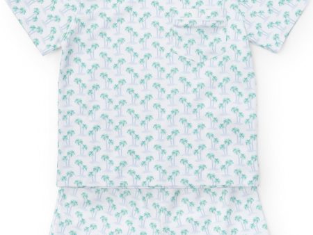 Charles Short Set - Palm Tree Isle Blue Online Hot Sale