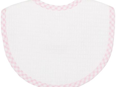 Pink Check Pique Bib Sale