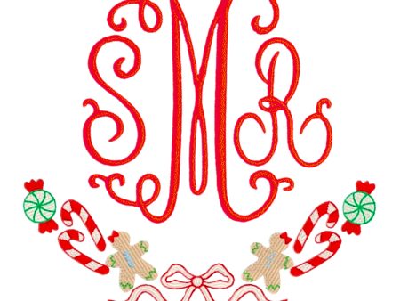 Christmas Swag Monogram Cheap