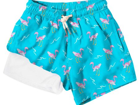 Surfing Flamingo Compression Trunks Online