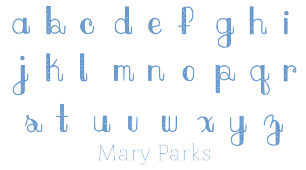 Mary Parks Font For Discount