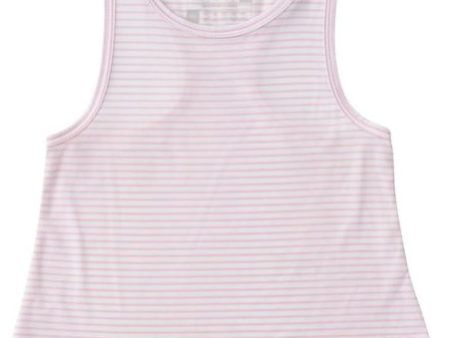 *PRE-ORDER* Race HER Back Active Tank - Pink Lady Stripe For Discount