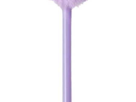 Purple XOXO Fuzzy Heart Pen Hot on Sale