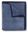 Harborview Herringbone Navy Blanket Cheap