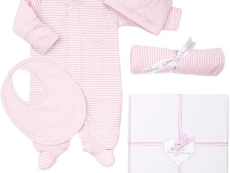 Pink Stripes 5pc Gift Set Online Sale