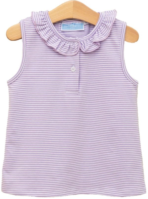 Nora Tank- Lavender Stripe Hot on Sale