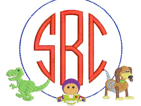 Toy Story Circle Monogram - Slinky Dog on Sale