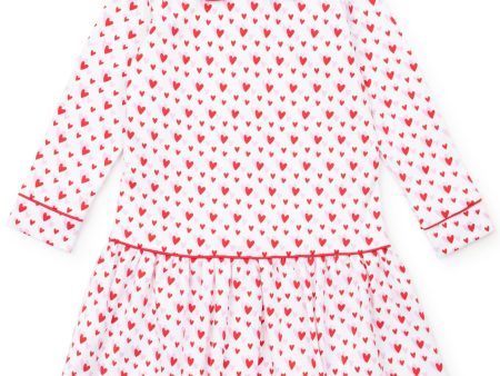 Lillian Dress - Heart to Heart Pink Cheap