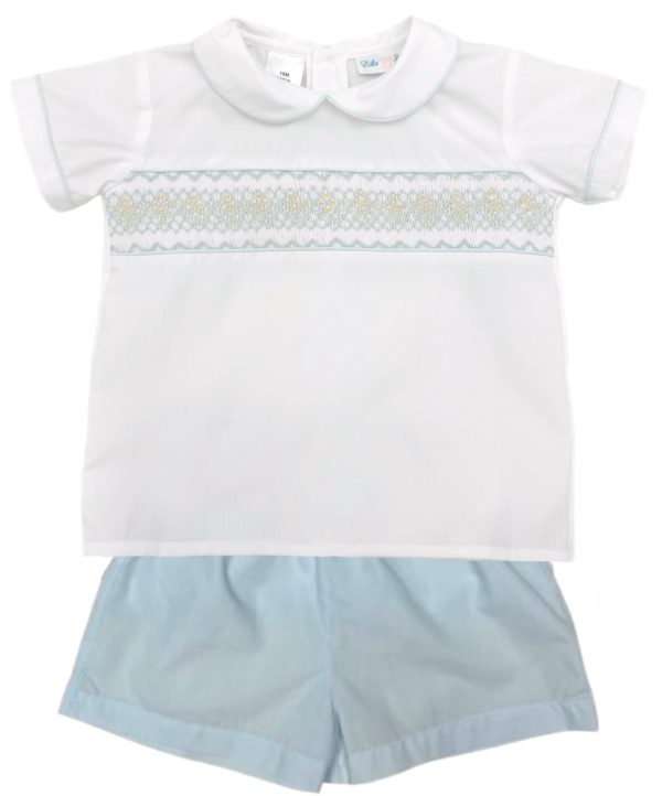 Pastel Smocked Short Set Discount