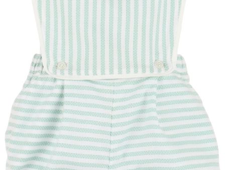 Coastal Stripe OG Boys Bubble - Green Fashion