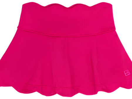 Zoe Scallop Skort - Power Pink, Totally Turquoise Online Sale