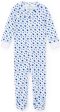 Parker Zipper Pajama - Heart to Heart Blue Fashion