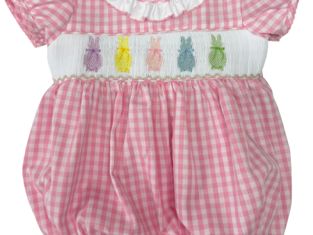 Pink Gingham Bunny Bubble Online Sale