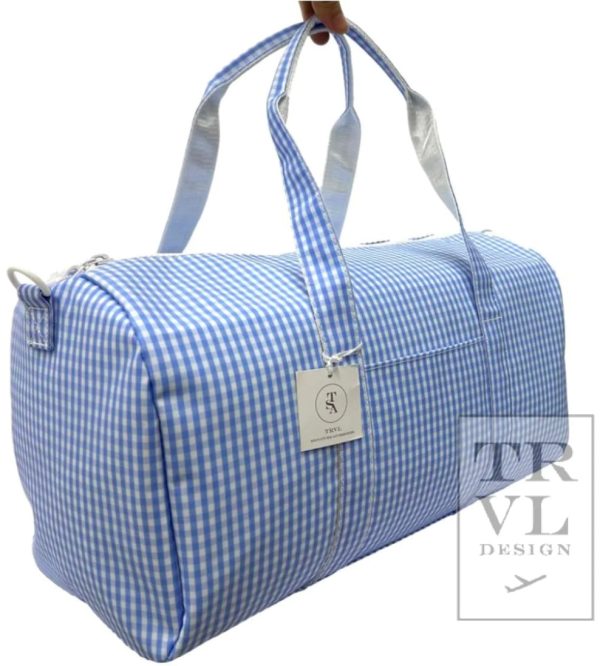 Sky Gingham Weekender Online