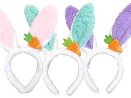 Plush Bunny Ears With Carrot Online now