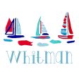 Artistic Sailboats Monogram Online Hot Sale