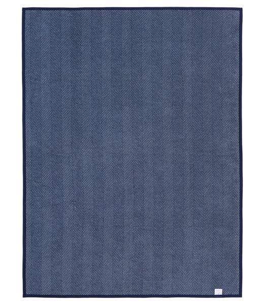 Harborview Herringbone Navy Blanket Cheap