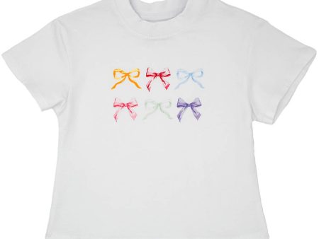 Boxy Tee - Multi Bows on Sale