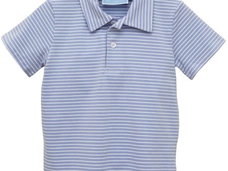 Henry Polo- Cadet Blue Stripe For Cheap