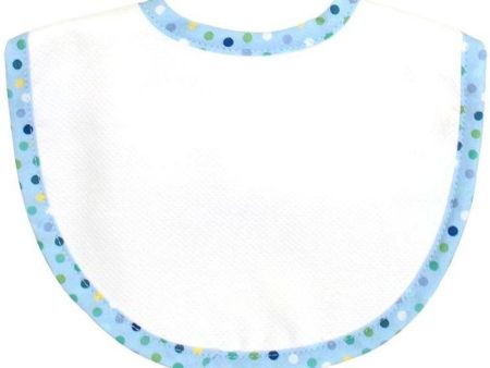 Blue Multi Dot Pique Bib Supply