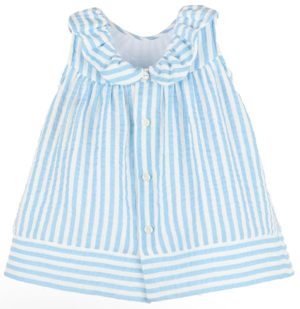 Sullivan Stripe Dress - Blue Discount