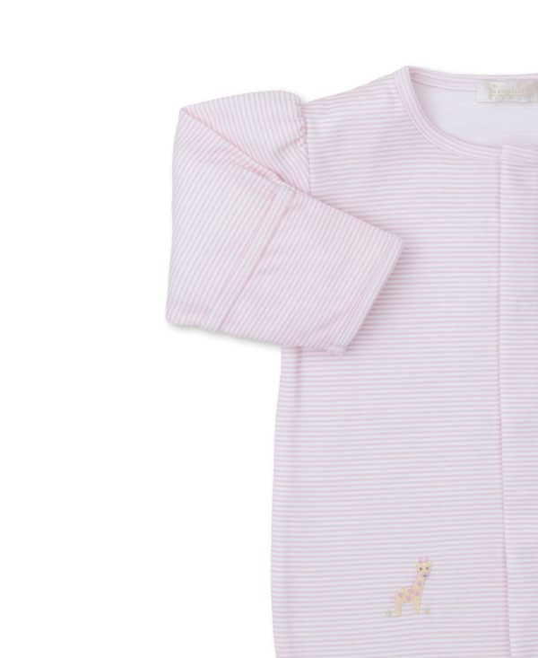 Jungle Mates Embroidered Footie - Pink For Discount