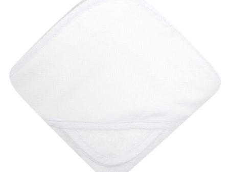 Seersucker Stripe Hooded Towel Set - White Discount