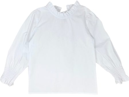 LS Ruffle Neck Lyn Blouse Discount