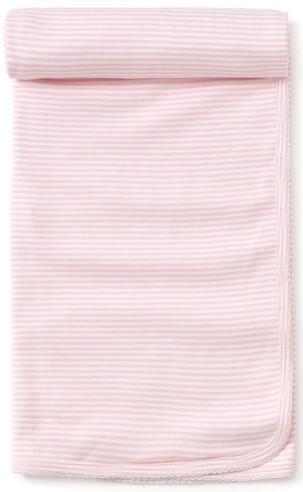 Pink Simple Stripes Blanket Cheap