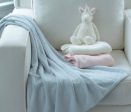 Cashmere Like Acrylic Blanket - Blue Discount