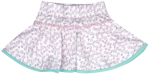 Quinn Skort - Blissful Blooms, Totally Turquoise, Cotton Candy Pink For Sale