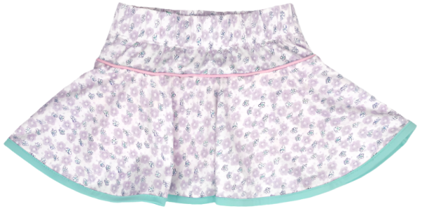 Quinn Skort - Blissful Blooms, Totally Turquoise, Cotton Candy Pink For Sale