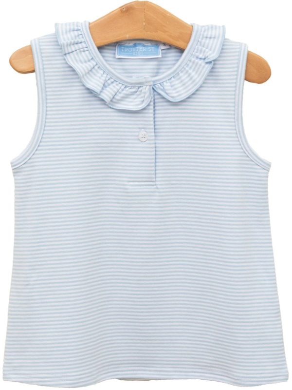 Nora Tank- Light Blue Stripe For Cheap