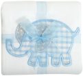 Blue Elephant Appliqued Burp Cheap