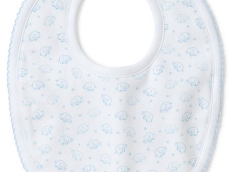 Blue Ele-Fun Print Bib Sale