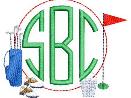 Golf Circle Monogram Online now