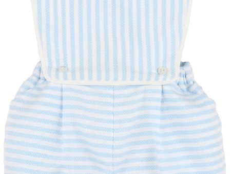 Coastal Stripe OG Boys Bubble - Blue Fashion