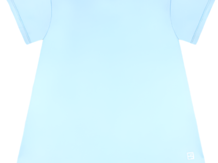 Bridget Basic Tee - Cotton Candy Blue For Discount